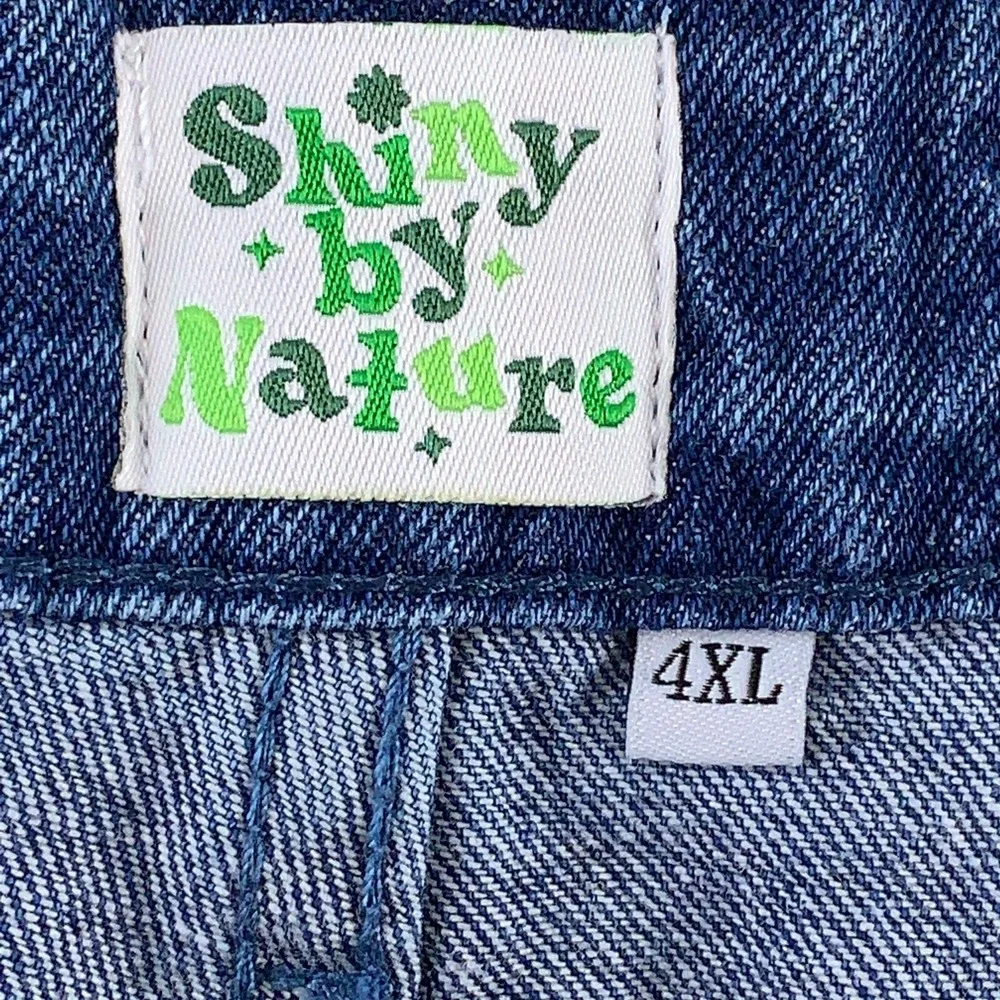 Shiny By Nature Women's Size 4XL Dark Wash Love At First Sight Denim Shorts New
